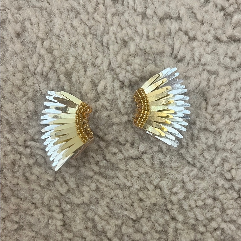 Mignonne Gavigan Gold and Silver Bow Earrings
